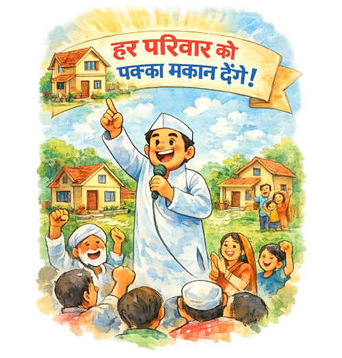 A pucca house for every family.